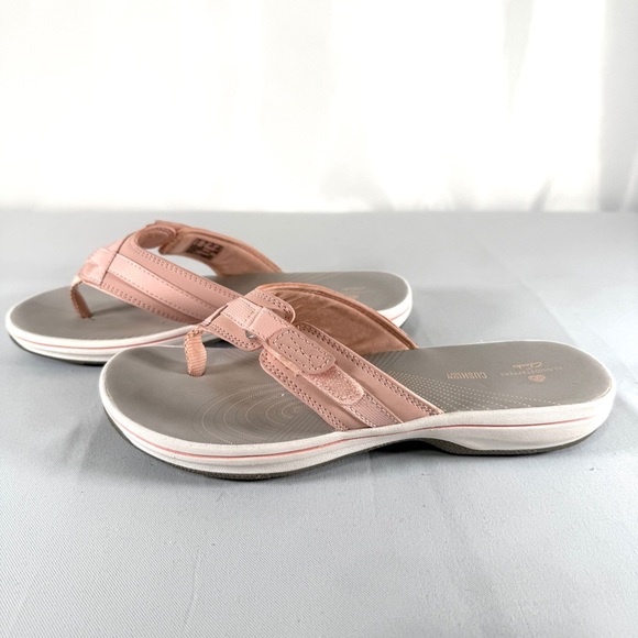 Cloudsteppers by Clarks Pink and Gray Casual Sandals - Picture 2 of 9